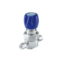 Регулятор AMFLO UHP AU21 Материал: Код SH (Body-SUS316L VAR,Poppet, Nozzle,Diaphragm,Gland- Hastelloy® C-22, Seat: PCTFE) ; Поверхность 0.13 um; 2х портовый, CV-0.09